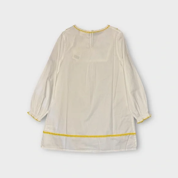 Mini Boden Under The Sea Applique Kaftan White Dress - Picture 5 of 7